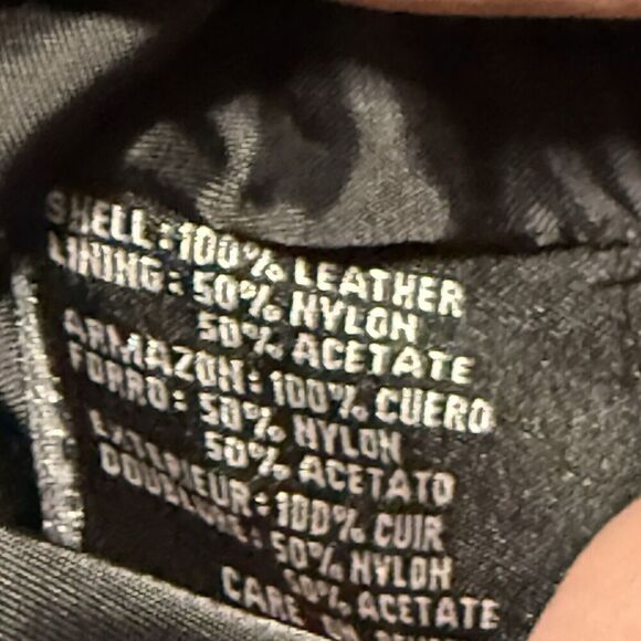 Sienna Studio Women's Black Leather Vest Soft Zip Front Sz 6 - Picture 4 of 4